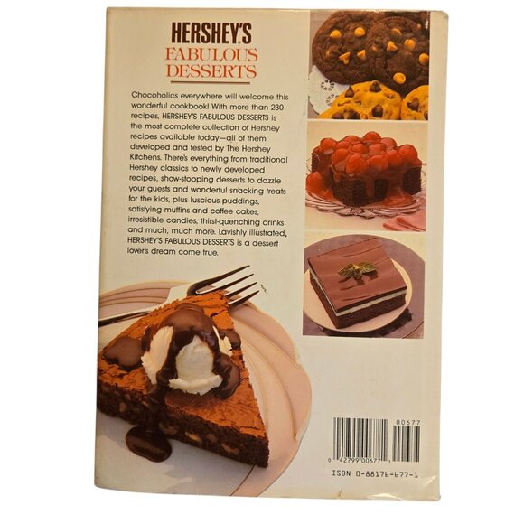 Vintage Hersheys Fabulous Desserts Cookbook 1990 Hardcover Recipe Book - Picture 3 of 16